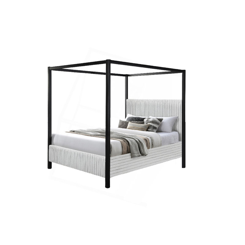 Mobilier de chambre à coucher 1pc, Gris clair, King