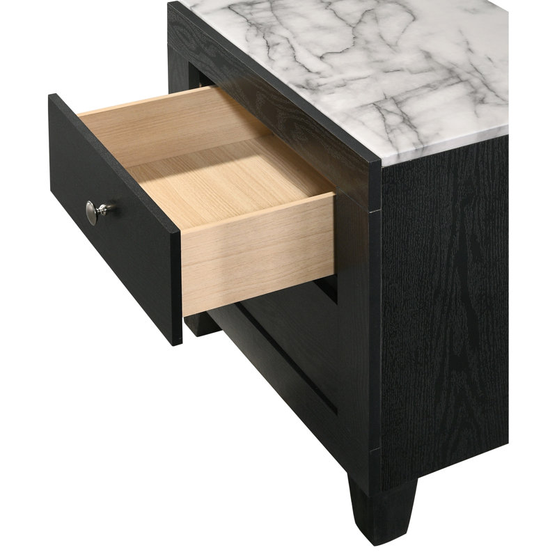 Table de chevet 2 tiroirs Modern Style