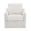 Fauteuil pivotant avec tissu chenille doux-2064389066