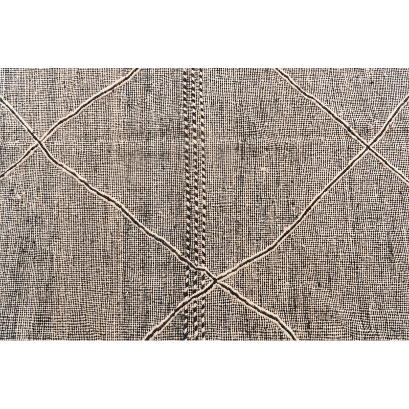 Tapis noir et blanc Noack