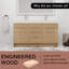 60'' Double Bathroom Vanity with Resin Top