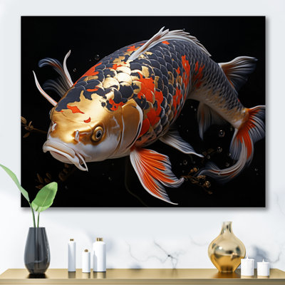 " Orange Kois Fish Serene Reflections "