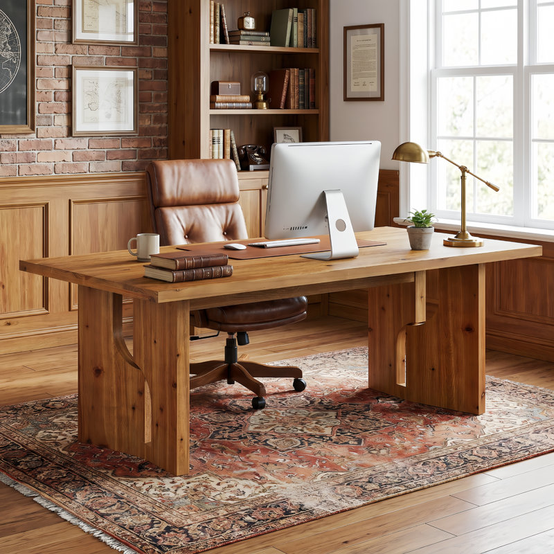 Solid Wood Executive Desk