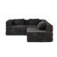 Canapé-lit convertible au sol avec structure de forme fixe, aucun assemblage requis, tissu chenille pour le salon et la chambre à coucher-919410932