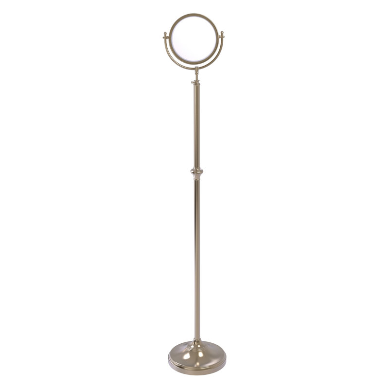 Gober Metal Floor Mirror, 5x, Antique Pewter