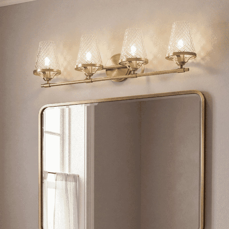 Kaeman 2-Light Dimmable Vanity Light, 8.75" H x 16.5" W x 16.5" D, 2 Lights