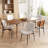  Contemporary Upholstered Faux Leather Dining Chairs with Stylish Bentwood-109423021-109423023