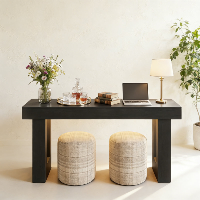 120cm Console Table, Black