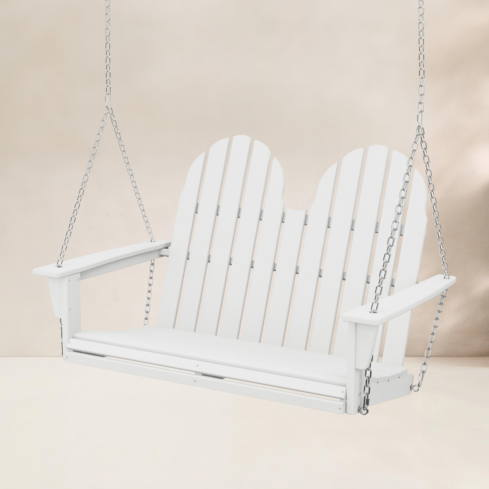 Vineyard Adirondack Swing, White