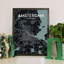 Amsterdam City Map - No Frame Print-174152984