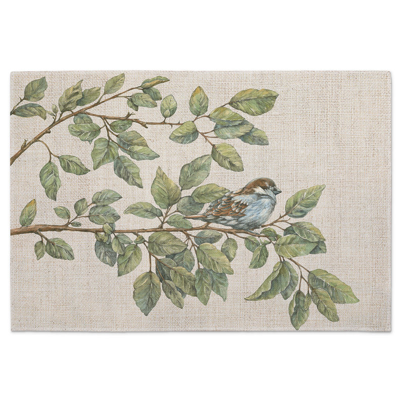 Red Barrel Studio® Bird Watching 4-Pack Cotton Blend Rectangular Placemats