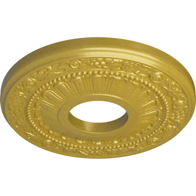 Médaillon de plafond H 12,125 po x l 12,125 po x P 0,875 po Nadia