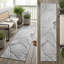Tapis de couloir d'extérieur 8 po gris