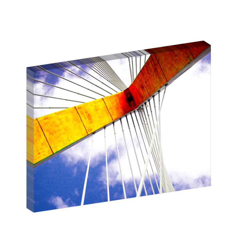 Pont Zakrim, Boston, Massachusetts - reproduction de photo sur toile tendue, H 30 po x l 40 po x 1,5 po
