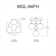 Megallan 4 Light Semi Flush Mount
