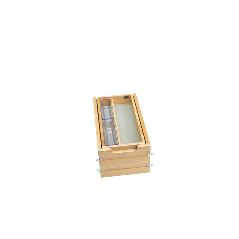 Rev-A-Shelf Wood Vanity Cabinet Replacement Two Tier Drawer System with Soft Close, 10.5" W
