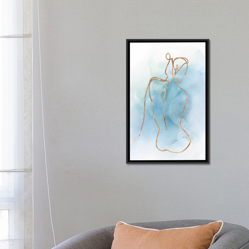Figurative I par Isabelle Z - impression d'art graphique, Aucun mat, H 26 po x l 18 po x 1,5 po, Toile avec cadre noir