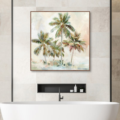 «Paradise Palms» par Studio Arts, art mural encadré