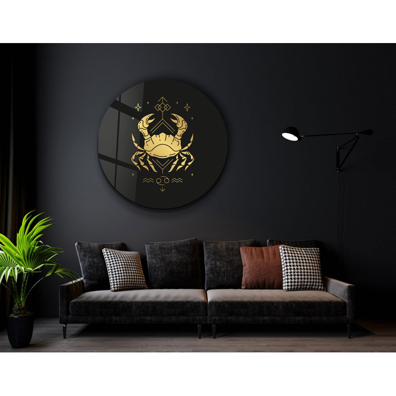 Peinture décorative en verre trempé, H 23,62 po x l 23,62 po