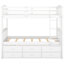Lit simple superposé au-dessus de bois avec lit gigogne blanc-1521590203