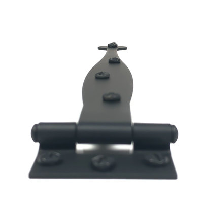 9" Offset Spear Cabinet Strap Hinge, Pair