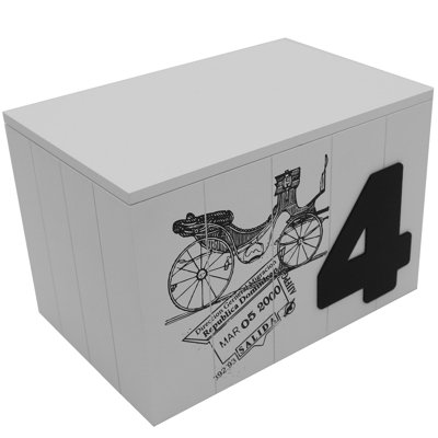 Boîte de rangement pour bicyclette en bois manufacturé