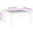 vidaXL Garden Table Brown Solid Teak wood