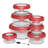 Glass Food Storage - Set of 15 Containers and 15 Lids