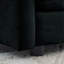 Solid Wood Chenille With For Living Areas Two Small Area, Black. Construction, High Textile & Sponge. Customizable Layout, Relaxing, Easy To Build-404529046