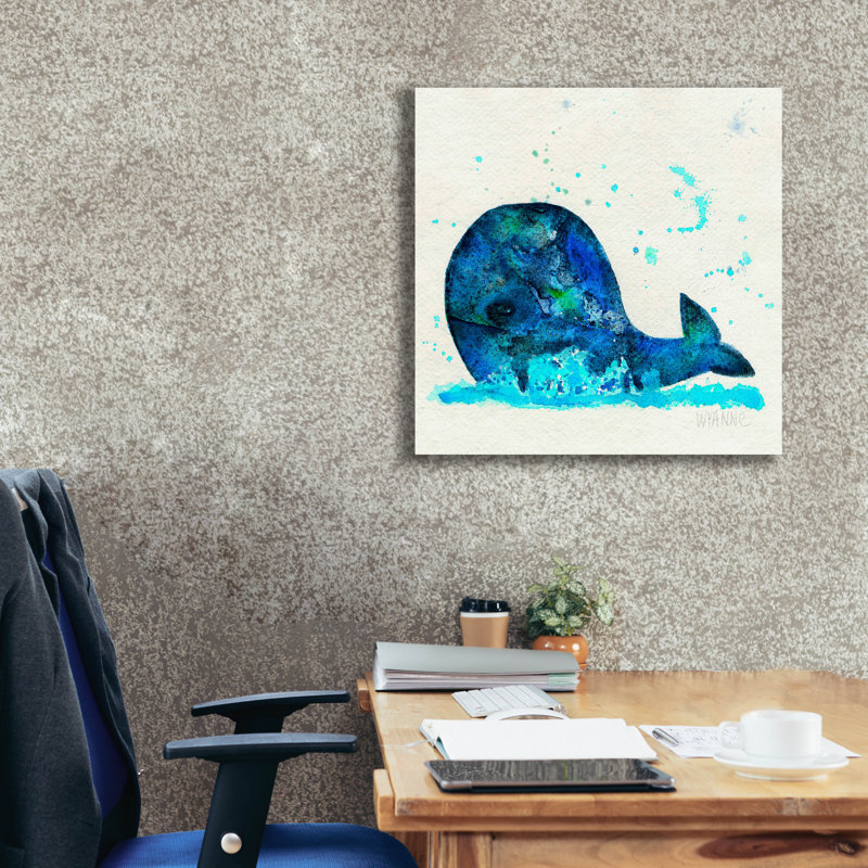 «Epic Graffiti» «Little Whale» par Wyanne, toile Wal «Little Whale» par Wyanne, H 26 po x l 26 po