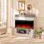 Rebrilliant White Electric Fireplace with 5000 BTU-1379518681