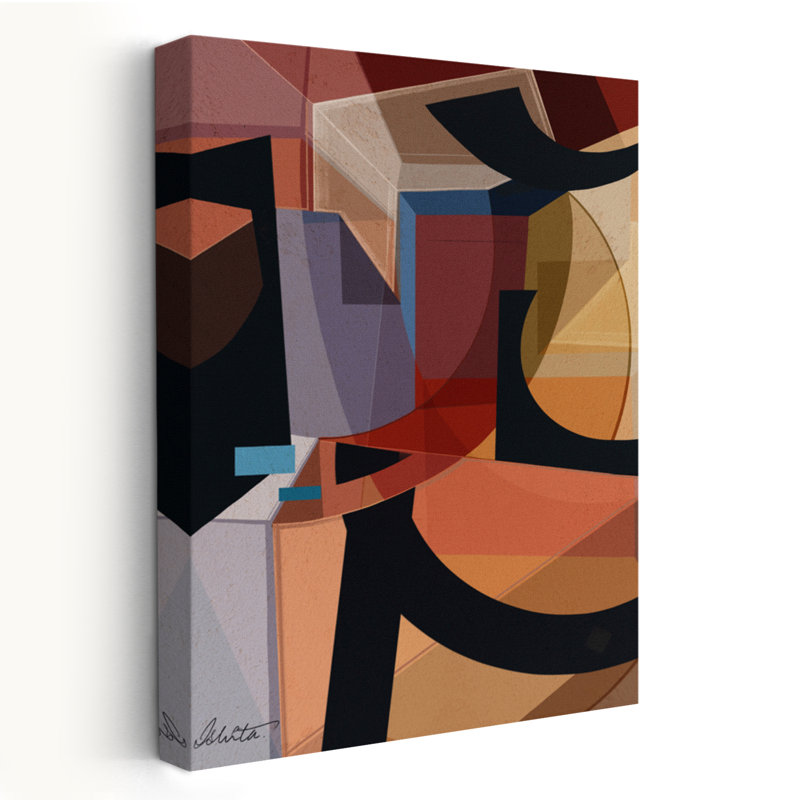 Série 1 - Abstracts Contemporary Autumn Ensembles Art, H 60 po x l 40 po