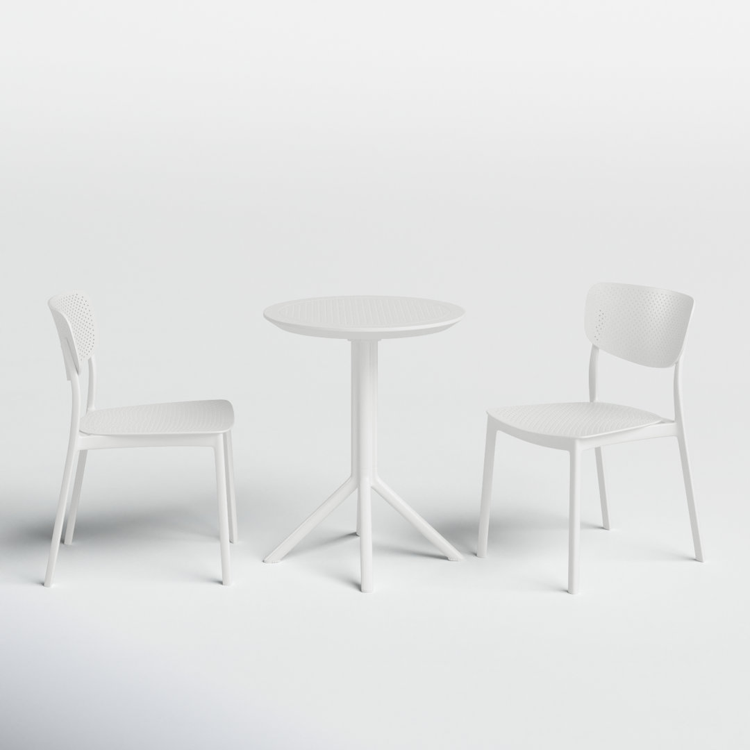 Farrah 2 - Person Patio Dining Set with Round Table AllModern 