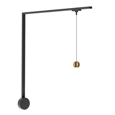 Faria 1 Light Gold dimmable 3000K LED Trilo Track Wall Kit