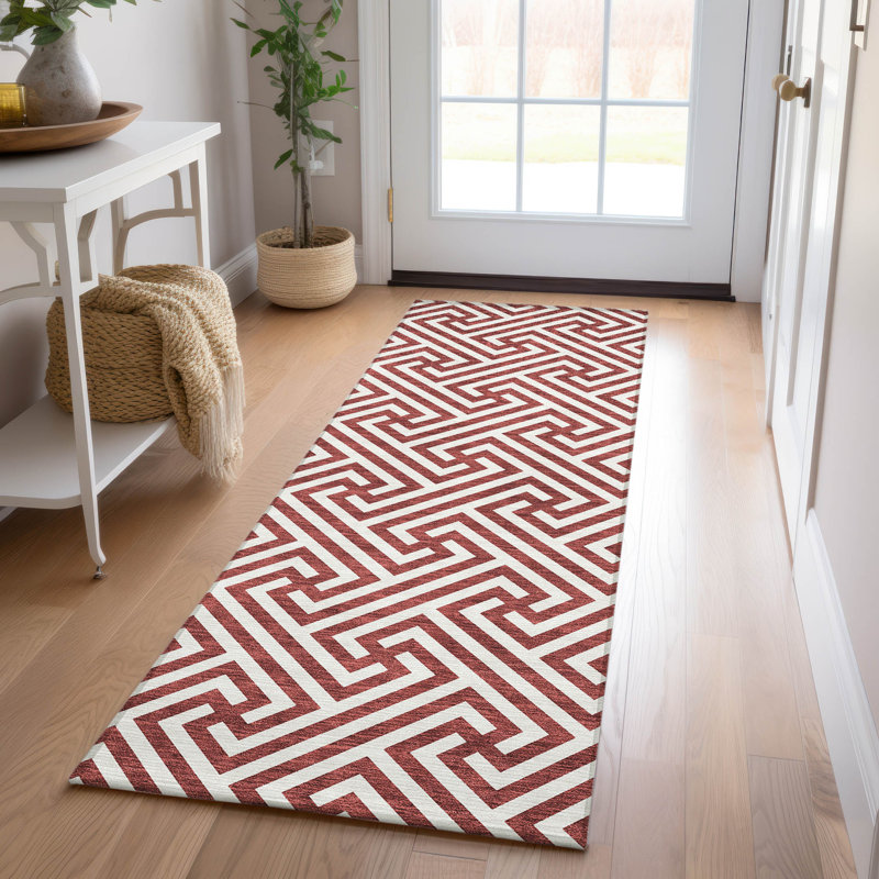 Tapis intérieur / extérieur Flamoudi, Tapis de couloir 2 pi 3 po x 7 pi 6 po