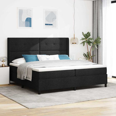 Lit sommier avec matelas Vidaxl noir 78,7 po x 78,7 po
