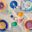 Rhombe Color Handmade Porcelain Dessert Bowl-570630028