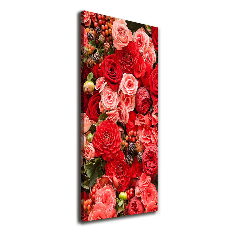 Bouquet Of Flowers - Wrapped Canvas Print