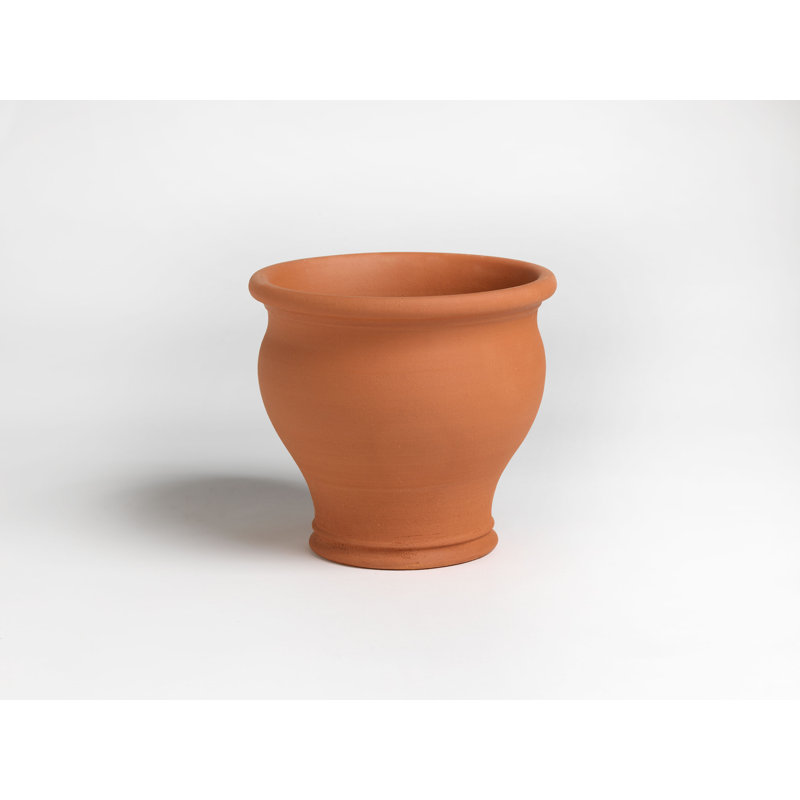 Bellied Planter  , 35" H x 41.5" W x 41.5" D, Orange