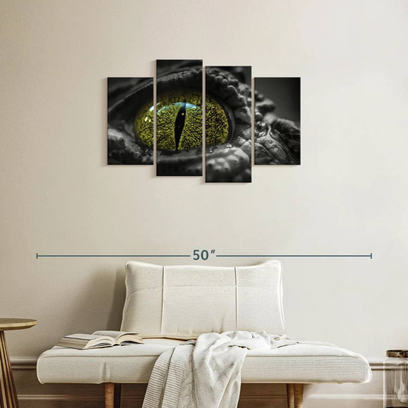 Crocodile aux yeux verts Brampt, H 22 po x l 36 po
