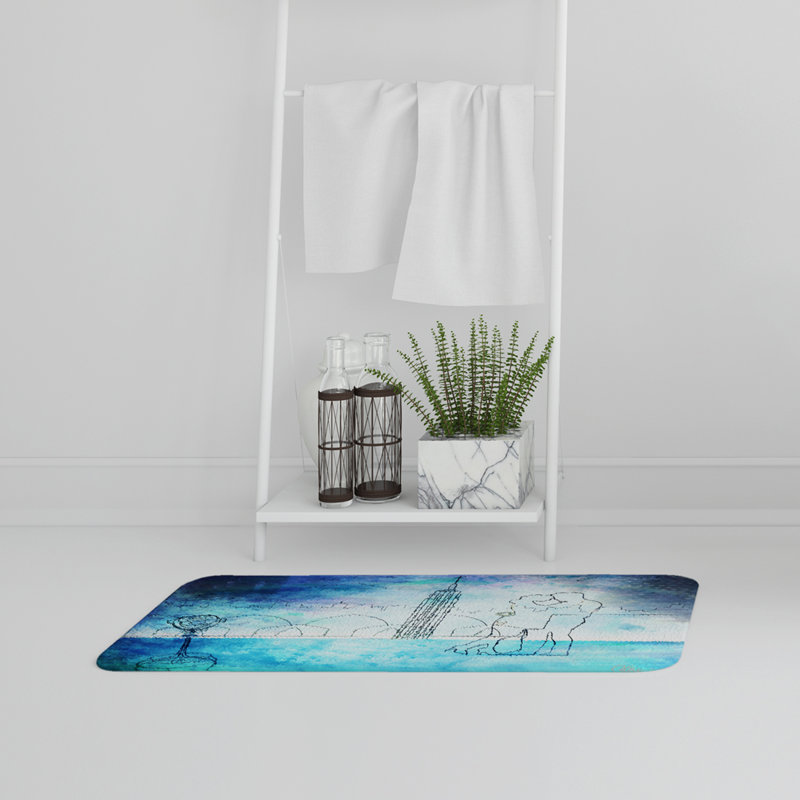 Jemnice Memory Foam Non-Slip Bath Mat