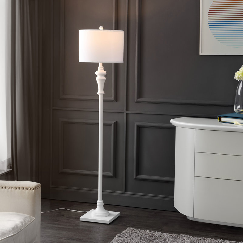Wein 61'' Traditional Floor Lamp, White