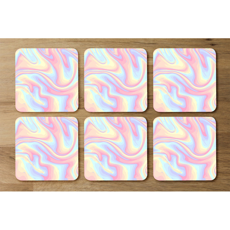 Square 6 Piece Coaster Set