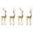 Modern Metallic Deer Figurine (Set of 4)