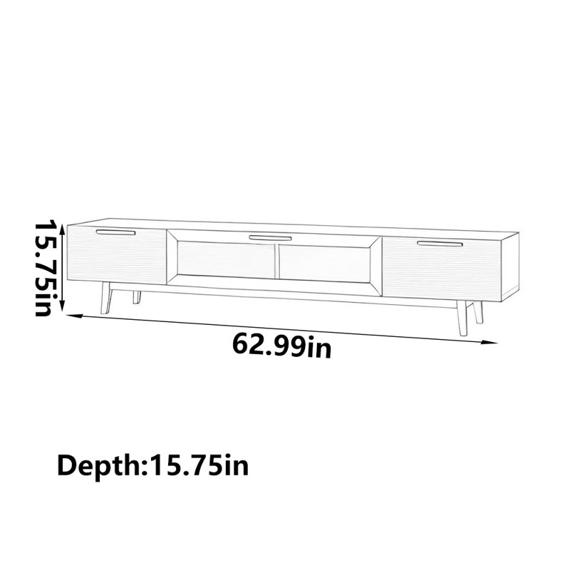 Hand made practical TV cabinet, 62.99"
