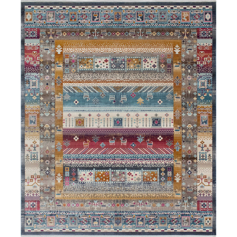 Lucha Oriental Indoor Rug, Rectangle 7'10" x 10'