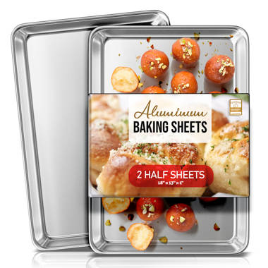 Zulay Kitchen Baking Pan, Half Sheet (Aluminum)