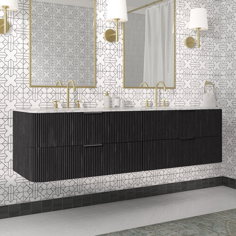 Kensington Floating Vanity 72" Double Vanity
