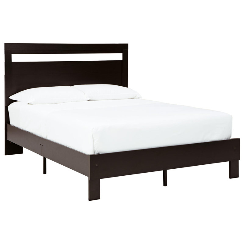 Arkoe Panel Bed, Brown