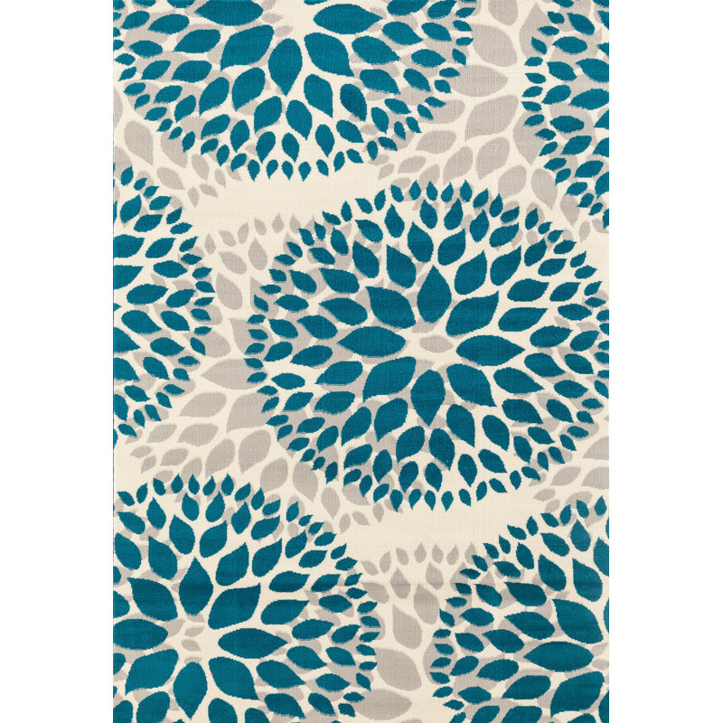 Floral Indoor Rug, Rectangle 7'6" x 9'5"